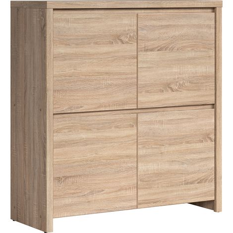 Buffet Soren mit 4 Türen, Holzoptik, 105cm