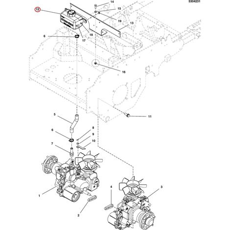 SERBATOIO IDRAULICO, HYDRO-GEAR 71938, 1 LITRO LR5101998 ORIGINALE FERRIS
