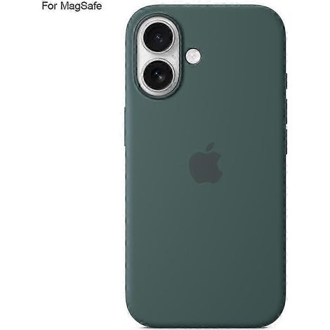 Coque pour iPhone 16 compatible MagSafe en silicone liquide avec capteur d'induction - Gr