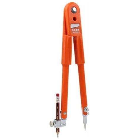 Crayon de Précision Boussole Travail du Bois Boussole Professionnelle Marquage Gauge Ligne Outil Réglable Multi-Fonctionnel Décoration Dessin Outil (S), Ensoleillé (1/5)
