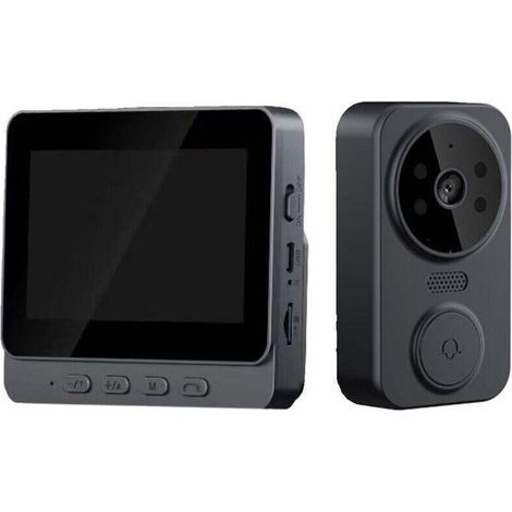 [JAMAIS UTILISÉ] Sonnette sans fil extérieure étanche 1080P Sonnette sans fil avec caméra 4.3 Écran IPS Interphone vidéo sans fil IP65 étanche (1/4)
