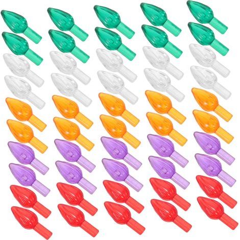 100-teiliges Set aus gedrehten Kunststoff-Weihnachtsbaumkugeln, Ersatz-Weihnachtsbaumschmuck (1/5)