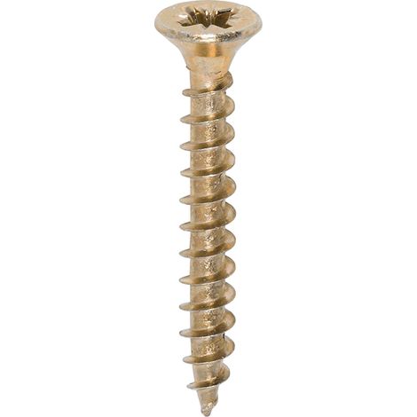 TIMco 4.5 x 35mm Solo Zinc & Yellow Woodscrew Qty 200