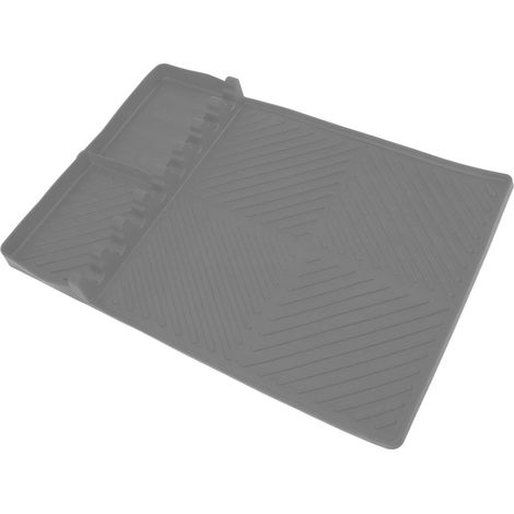 Silikon-Grillmatte mit 8 Löchern, 40,6 x 29,2 cm, rutschfest, hitzebeständig, leicht zu reinigen, Küchengrillzubehör, Grau (1/5)