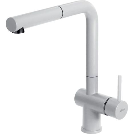 Elleci Stream Plus G68. Tipo di beccuccio: Estraibile, Colore del prodotto: Bianco, Materiale del rubinetto: Granitek. Altezza sopra la superficie di fissaggio (max): 31 cm, Distanza dif... - MGKSTP68