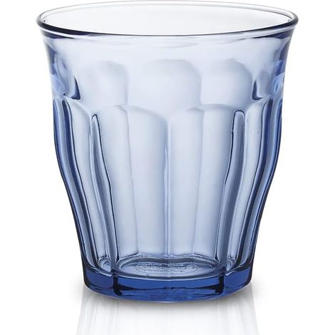 Lot de 6 Verres Picardie Marine - 25cl Verre Bleu Robuste - Idéal Eau et Jus - Usage Quotidien Maison et Jardin (1/4)