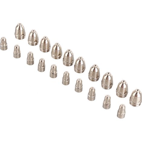 Kit d'assemblage de buses d'électrodes pour torche de découpe plasma P80, 20 pièces (buse standard de 1,5 mm) (1/5)