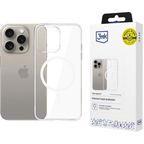 Funda transparente MagCase 3mk para Apple iPhone 15 Pro Max (1/5)