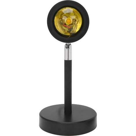 Lampe projecteur de coucher de soleil USB, éclairage d'appoint pour maquillage et shooting photo, idéale pour la chambre, les cafés et les bars. (1/5)