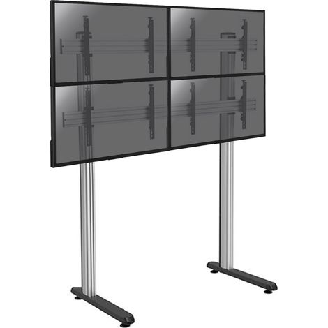 Support sur pieds mur d'images pour 4 écrans TV 45''-55'' - Hauteur 240cm - A poser (1/3)