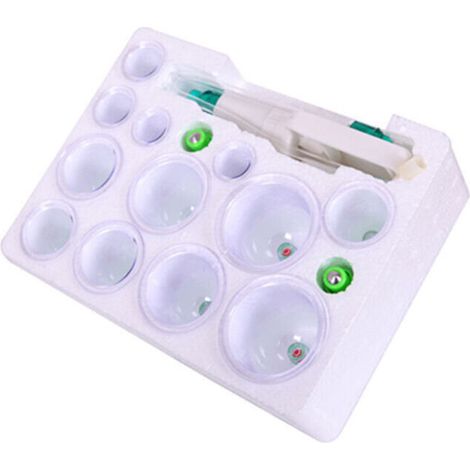 Pistolet à ventouses manuel pour thérapie bien-être – Accessoires universels en silicone médical, 4 tailles incluses (1/4)