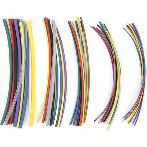 Set mit 55 Schrumpfschläuchen für elektrische Kabel, Isolierung und Schutz. (1/5)