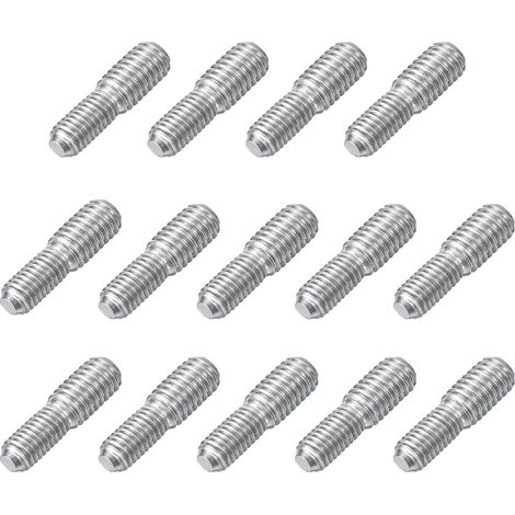 14pcs Boulon à Tige Filetée Double Extrémité M5x10mm à M6x10mm (1/5)