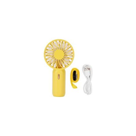 Mini-USB-Ventilator mit einstellbarer Geschwindigkeit, gelb, für Zuhause und Büro (1/5)