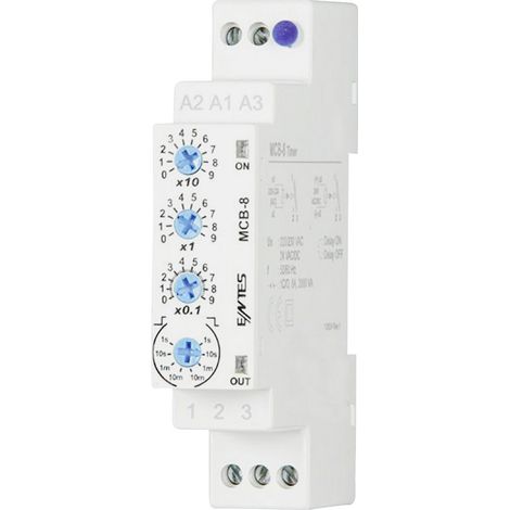 ENTES 101584 MCB-8 Zeitrelais Multifunktional 24 V/DC, 24 V/AC, 230 V/AC 1 St. Zeitbereich: 0.1 s -