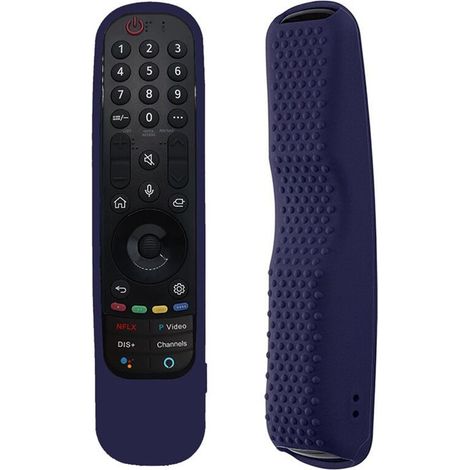 Funda de silicona para mando a distancia de Smart TVs An-MR21 MR22, resistente a golpes y luminosa, color azul medianoche.