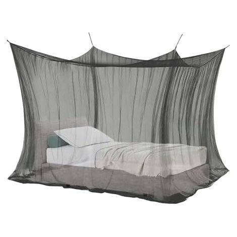 Filet de camping générique, carré, portable, 3 x 3 x 2,5 m, 4 coins, pour chaises sous les tonnelles, lit double, jardin, cour, terrasse et tables. (1/5)
