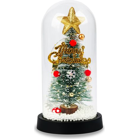 Albero Di Natale Sotto Campana Con Luci Led – Eleganza Natalizia Illuminata