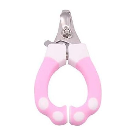 Ciseaux à ongles taille L - Pince à ongles en acier inoxydable - Pince à ongles avec verrouillage - Rose (1/5)