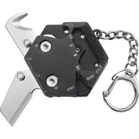 Outil Multifonction 14 en 1 Couteau Suisse outil de poche multifonction Porte clef multifonction pour Camping Randonnée (1/5)