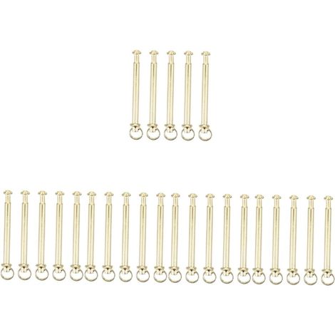 Lot de 25 Rivets Acier Inoxydable Doré, Accessoires Fixation Ventilateur Pliable, Pièces Rechange Intérieur
