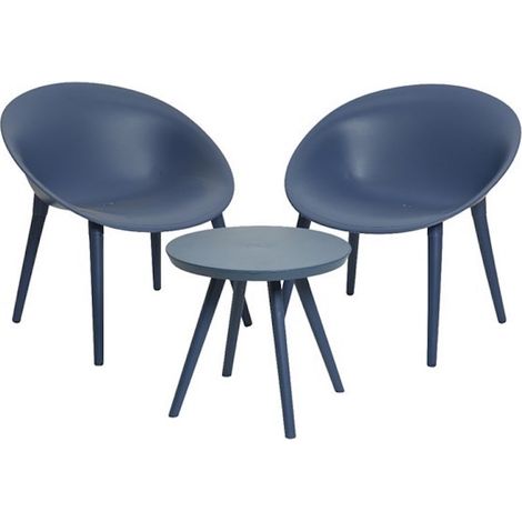 Wohnzimmer Marbella 3 Stück blau