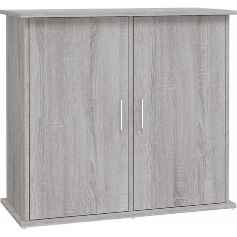 Support pour aquarium sonoma gris 81x36x73 cm bois d'ingénierie