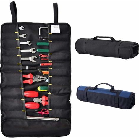 Sans Outils pour clé à molette Tournevis, Pinces, Compartiments à roulettes, organiseurs, Pochette Enroulable en Toile pour Homme (1/5)
