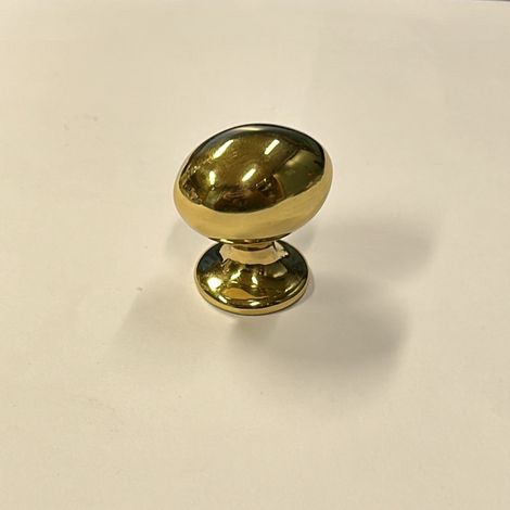 CONNEX - POMOLO OVALE OTTONE LUCIDO DIAMETRO 30MM