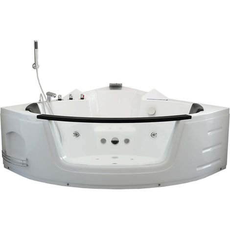 Home Deluxe - Vasca idromassaggio con terapia della luce LAGUNA L KOMPAKT - 140 x 140 cm