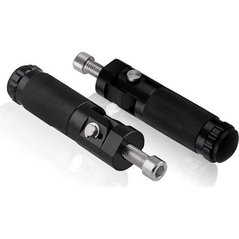 Motorrad-Fußrasten, Motorrad-Fußkeile, Motorradpedale, Motorrad-Fußrasten aus Aluminium, Universalfüße kompatibel mit 8-mm-Verriegelung (1/4)