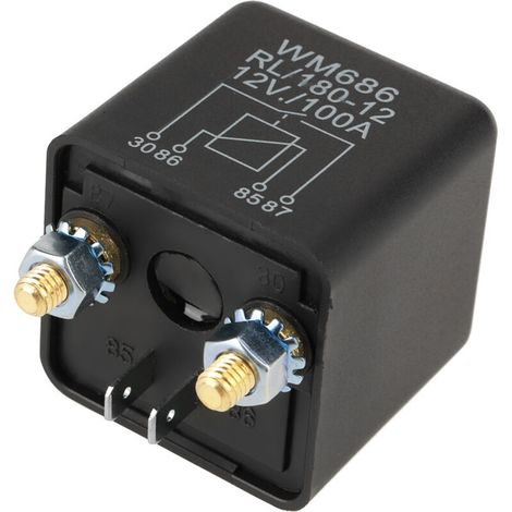 12V 100A Anlasserrelais für Fahrzeuge, Batterie-Ein/Aus-Steuerung mit stabilem Betriebsverhalten