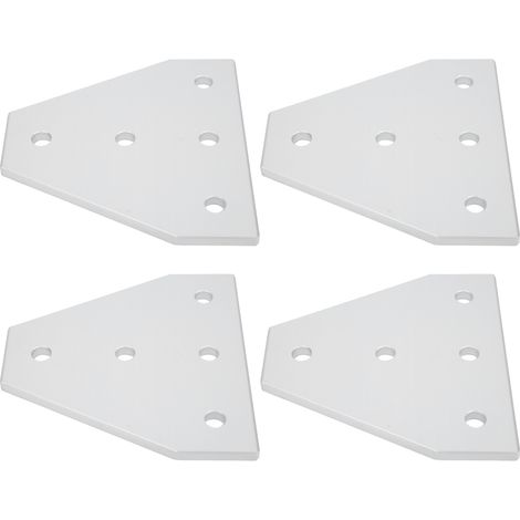 Plaque de jonction en T 5 trous pour profilé aluminium 4040, assemblage robuste et durable
