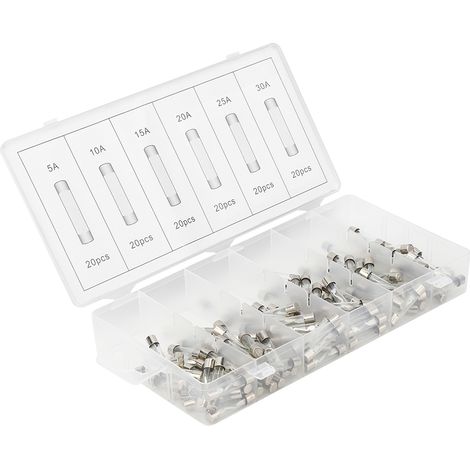 120 fusibles en verre à action rapide, kits assortis, accessoires industriels (1/5)