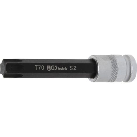 BGS Douille à embouts longueur 120 mm 12,5 mm (1/2") profil T (pour Torx) T70