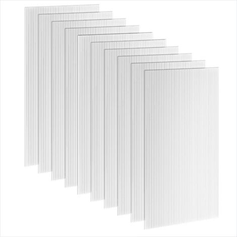 Serre de jardin en polycarbonate alvéolaire 10 panneaux 120 x 60
