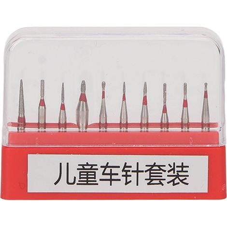10 pièces Fraises Dentaires en Acier Inoxydable pour Polissage des Dents, Compatibles avec Pièce à Main à Grande Vitesse (1/5)