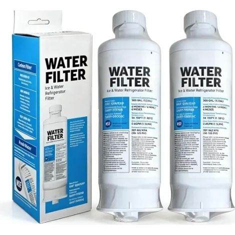 Compatible avec Samsung DA97-17376B, HAF-QIN/EXP, filtre à eau de réfrigérateur de remplacement, durée d'utilisation 6 mois, certifié NSF(2PCS) (1/5)