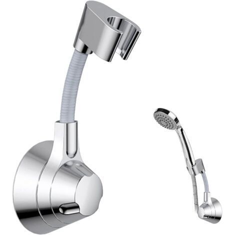 Handheld Shower Head Holder 360° Punch-Free Adhesive Adjustable Universal Shower Head Holder for Bathroom (1/5)