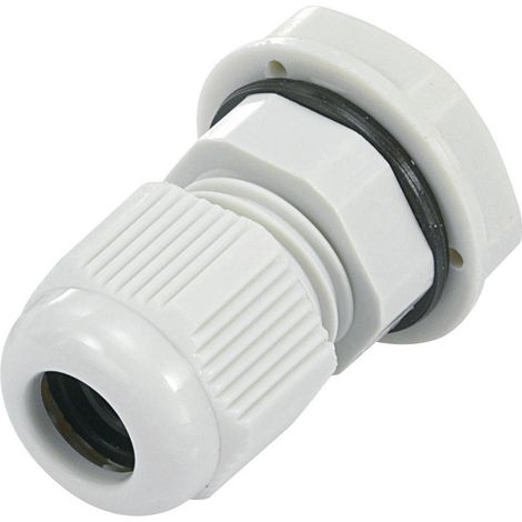 TRU COMPONENTS 1593009 Kabelverschraubung  PG7  Polyamid Lichtgrau (RAL 7035) 1 St.