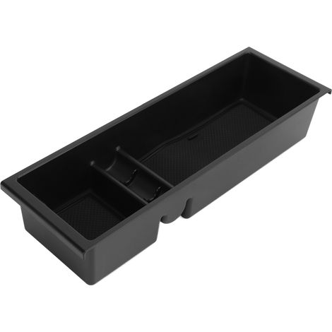 Console central de voiture noir mat avec 2 patins caoutchouc remplacement pour Raptor F150 2015‑2021 (1/5)