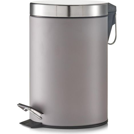 Kosmetikeimer, 3 ltr., Metall/Edelstahl, grau (1/2)
