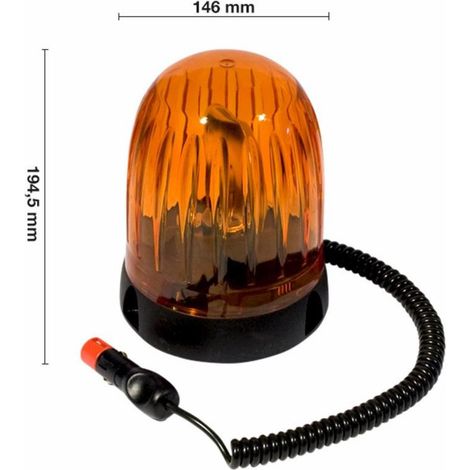Gyrophare série Cripto 12 V à base magnétique avec allume cigare