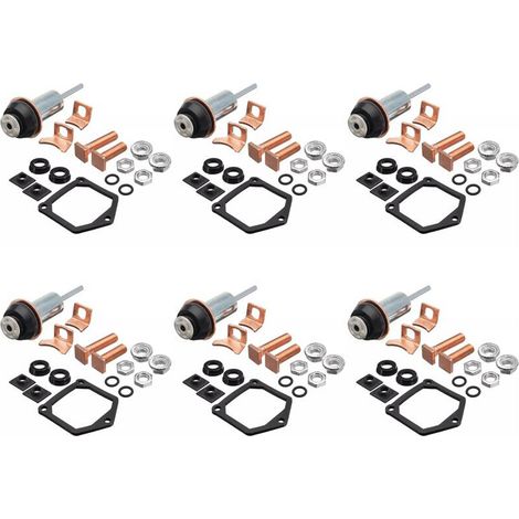 Adecuado para el kit de reparación y reconstrucción de la válvula solenoide de arranque universal del motor 6X, conjunto de contacto del émbolo