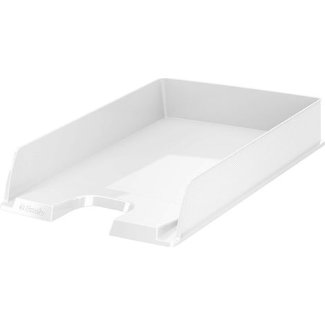 Esselte EUROPOST Vaschetta Portacorrispondenza, F.to A4, Polistirene (PS), Impilamento verticale o "a sbalzo", Bianco VIVIDA, Confezione da 10 Pezzi, 623608