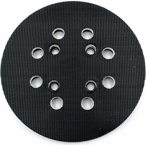Plateau de ponçage 125 mm – Dureté moyenne – Compatible ponceuses Bosch PEX 300/400 AE et Advanced Orbit 18 – 8 trous pour aspiration