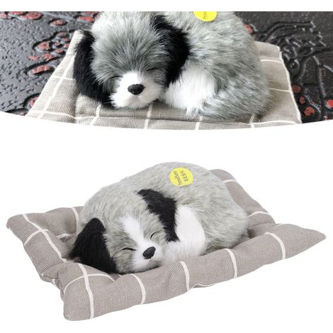 Stoffteppich mit bellender Optik, ein originelles Geschenk, das einen Husky darstellt. (1/5)