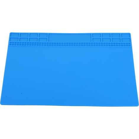 Mobile phone and computer repair table heat insulation pad silicone pad high temperature resistant anti-static screw storage mat 3502504mm dark blue (1/5)