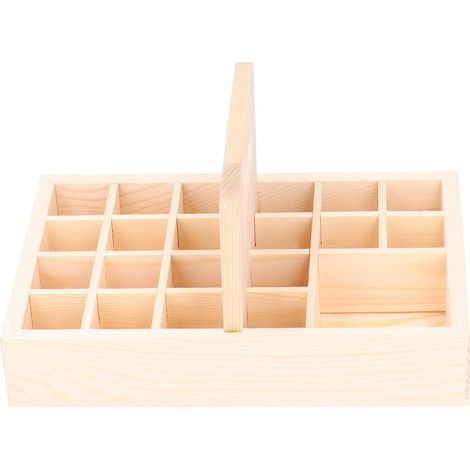 Aufbewahrungsbox aus Holz mit 21 Fächern für ätherische Öle, Nagellack und Aromatherapie – Organizer für Zuhause (1/5)