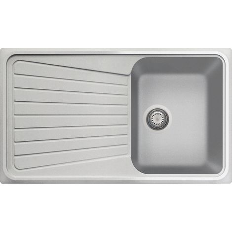 Lavello composito cucina Plados SP0791 una vasca - UM41 Alluminio